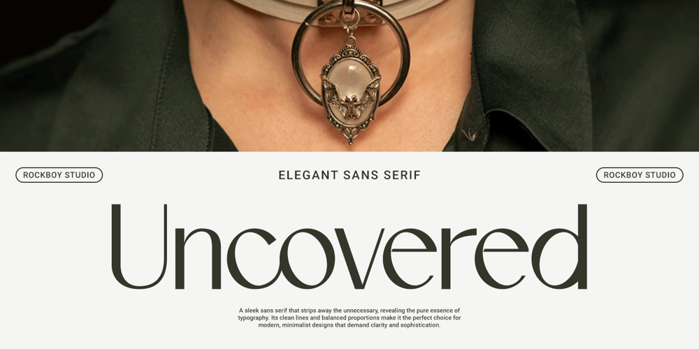Uncovered font