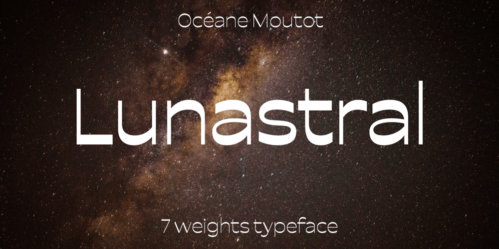 Lunastral font