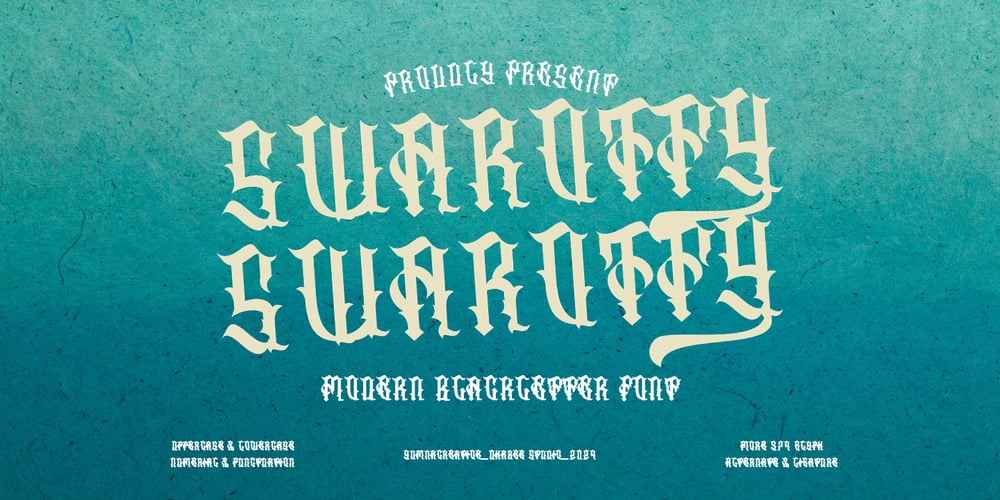Swarotty font
