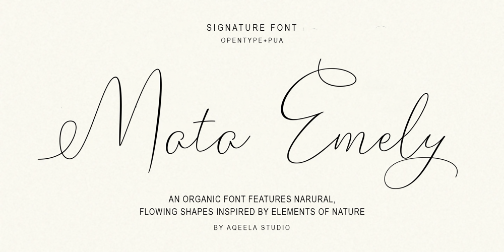 Mata Emely font