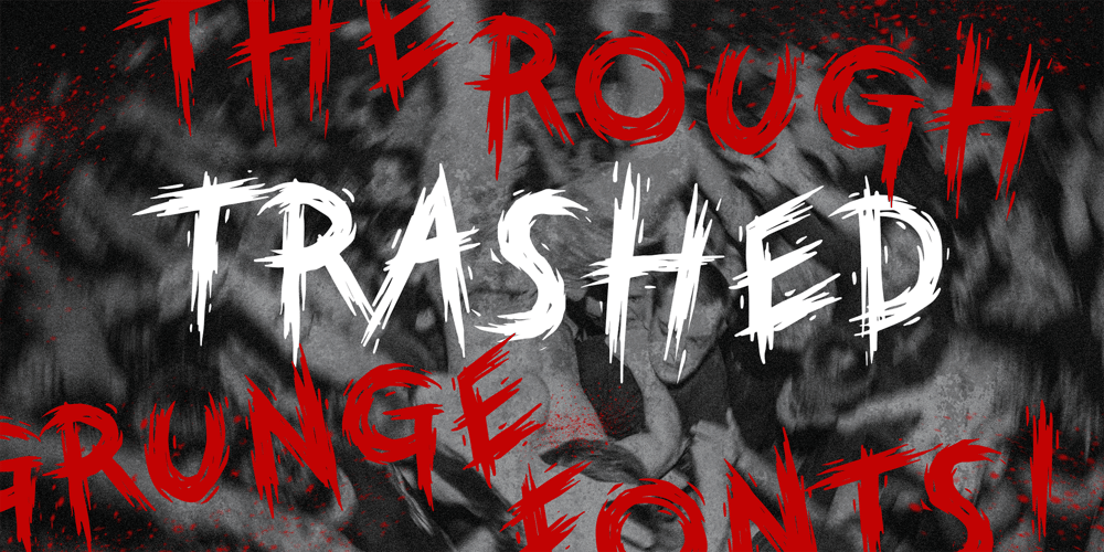 Trashed font