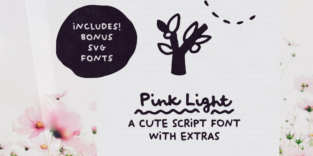 Pink Light font