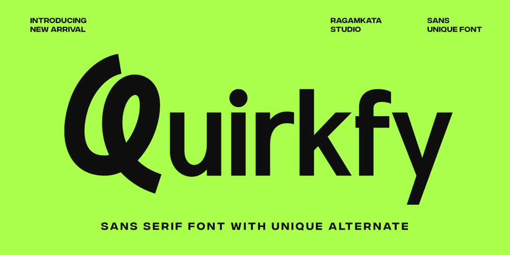 Quirkfy font