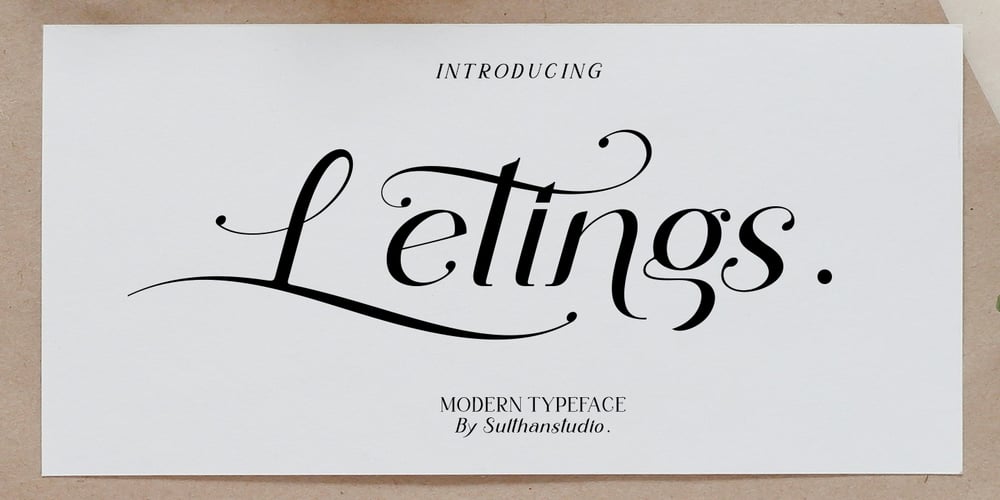 Leting font