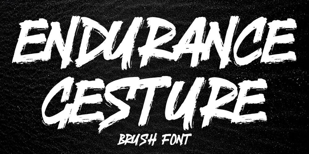 Endurance Gesture font