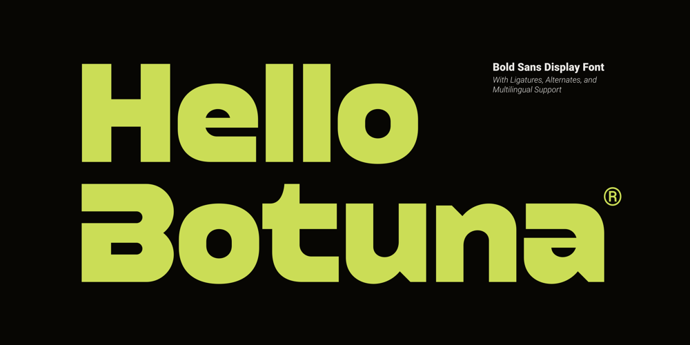 Hello Botuna font