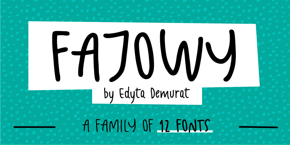 Fajowy font