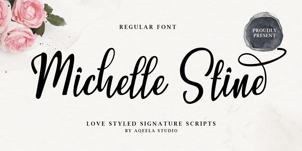 Michelle Stine Script font