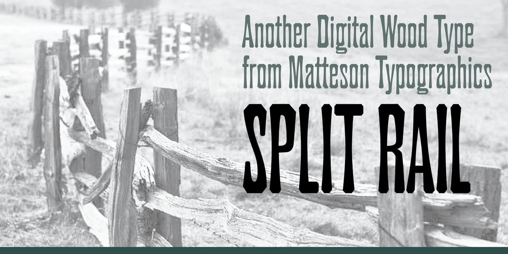 Split Rail font