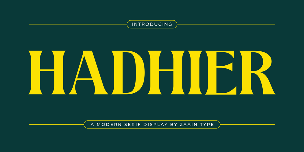 Hadhier font