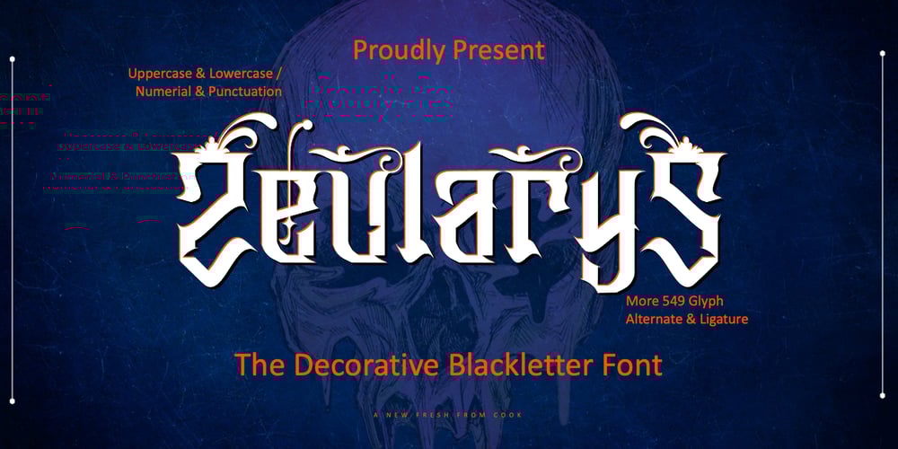 Zeularys font