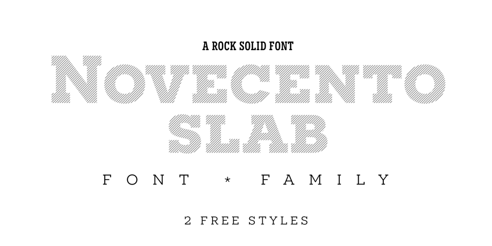 Novecento Slab font