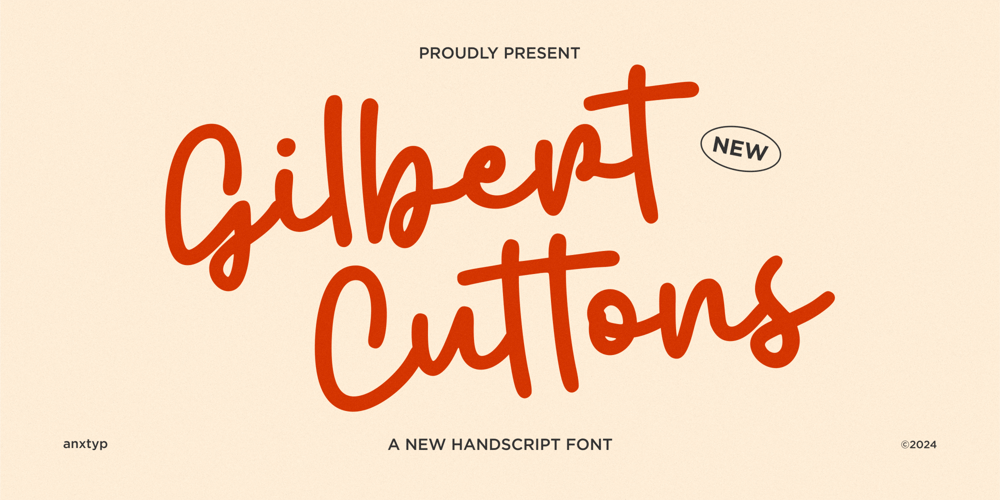 Gilbert Cuttons font