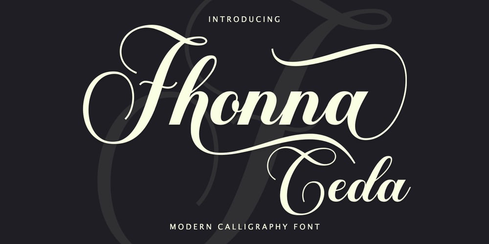Fhonna Ceda Script font