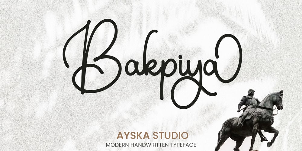 Bakpiya font