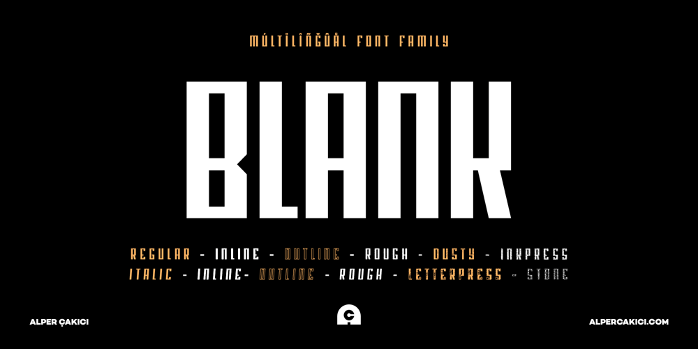 Blank font
