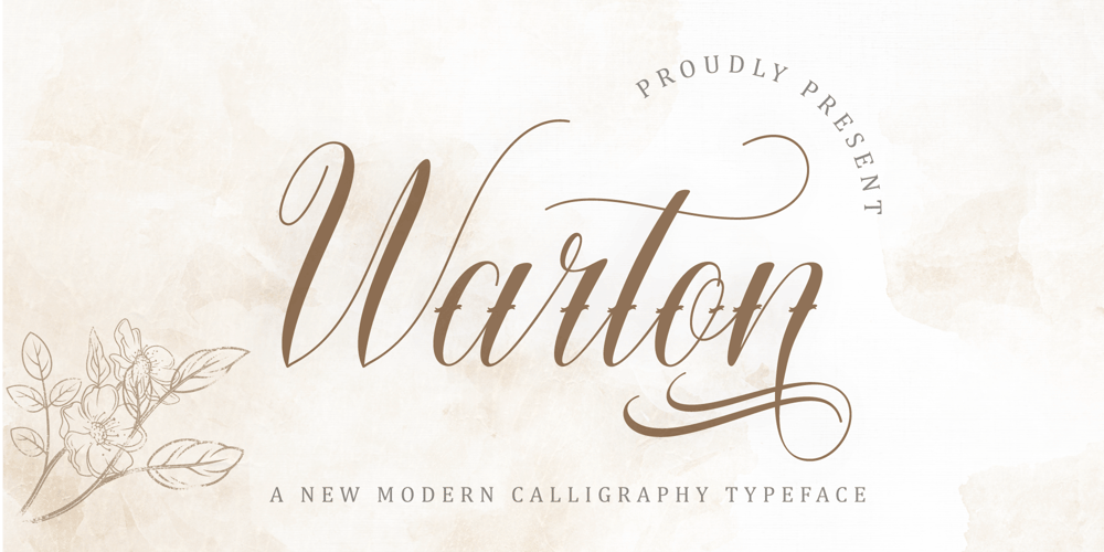 Warton font