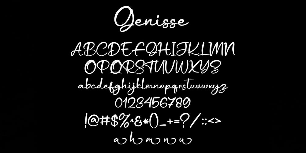 Genisse font