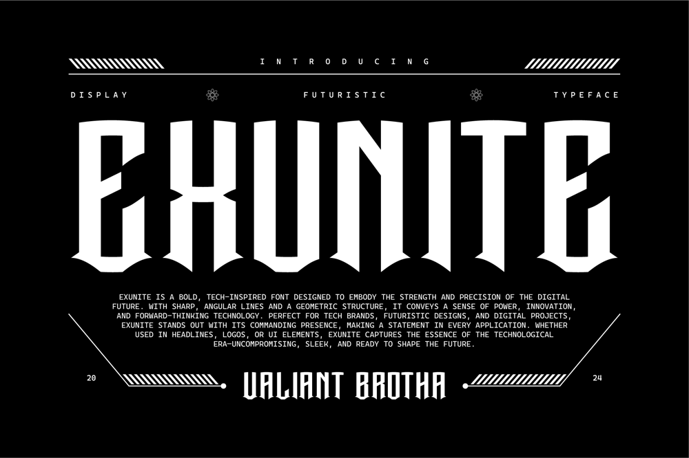 Exunite font