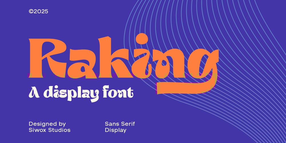 Raking font