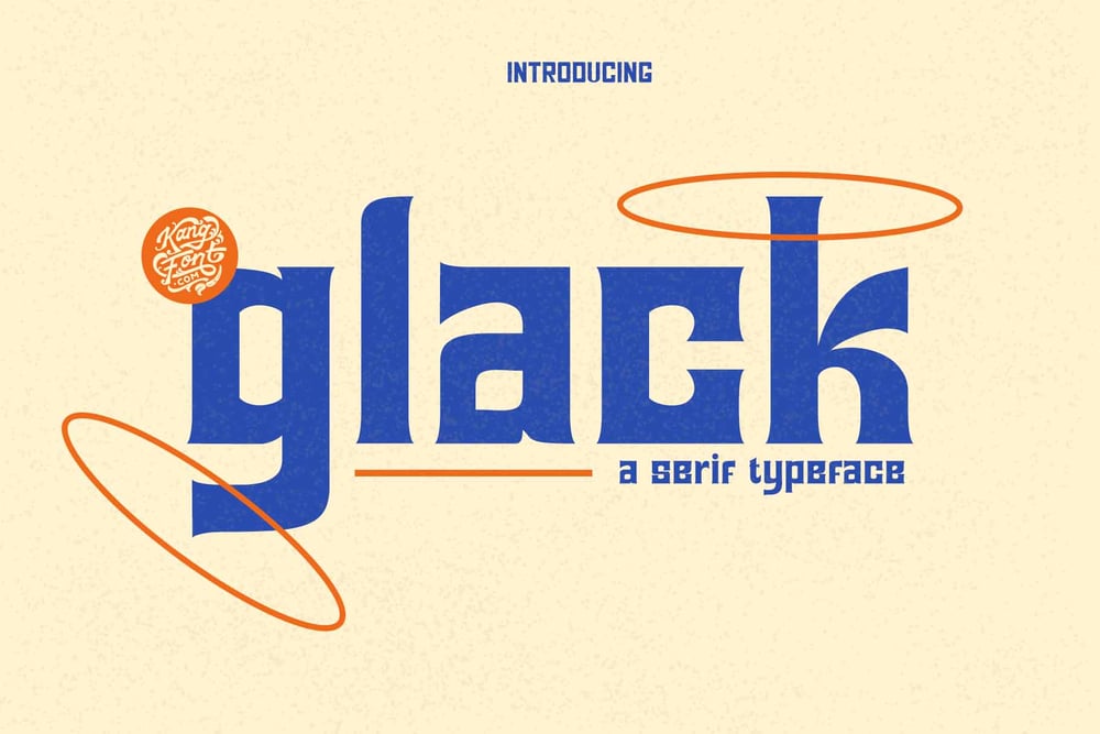 Glack font