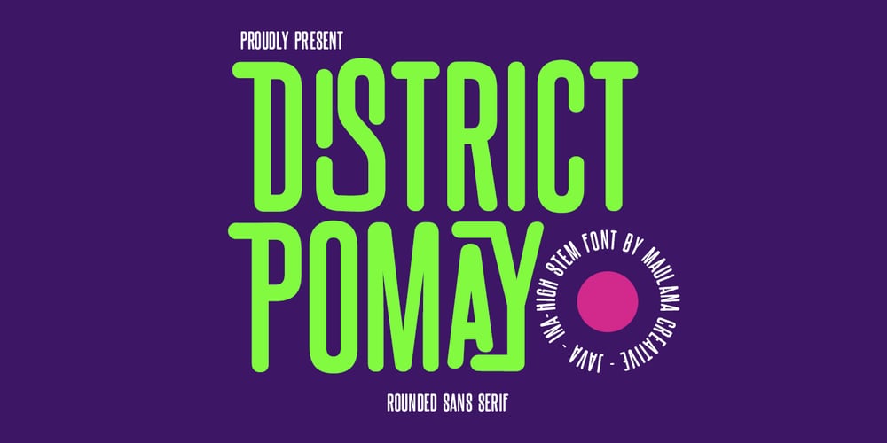 MC District Pomay font