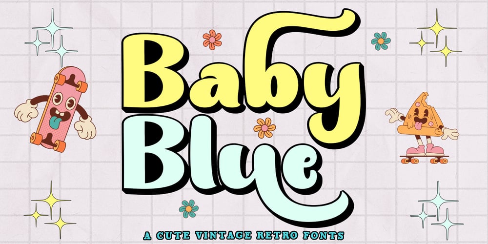 Baby Blue font