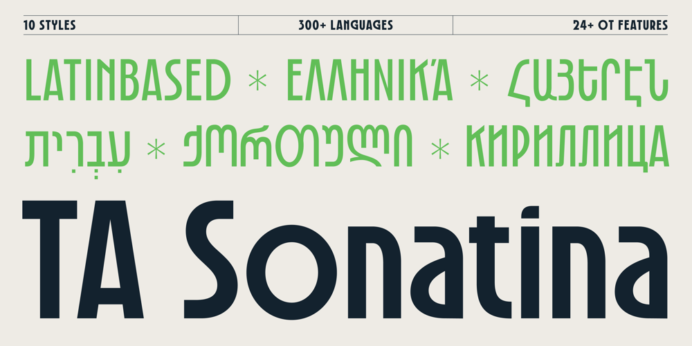 TA Sonatina font