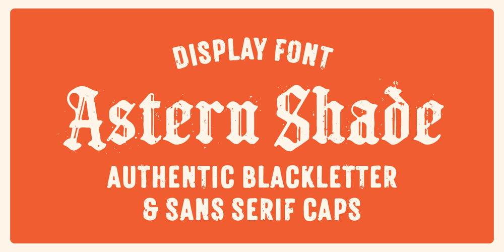 Astern Shade font