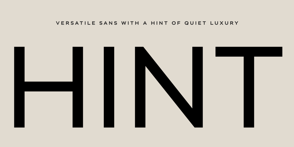 Hint font