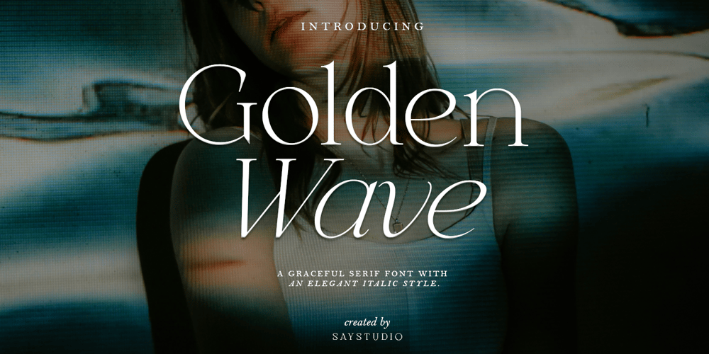 Golden Wave font