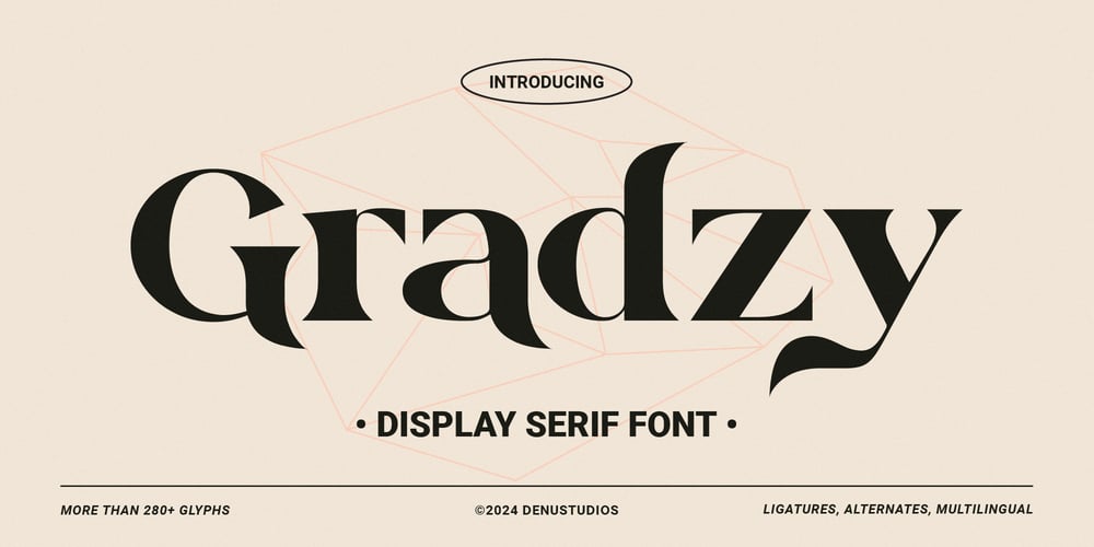 Gradzy font