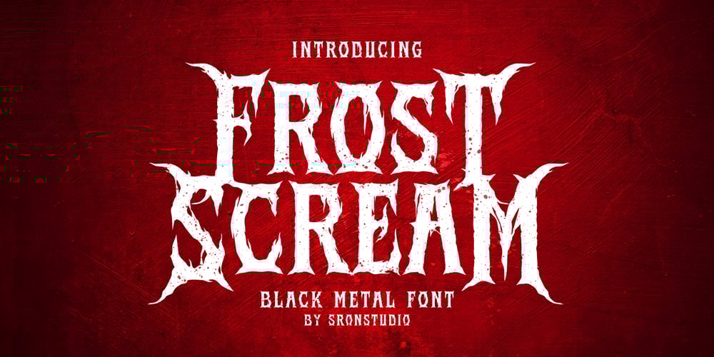 Frost Scream font