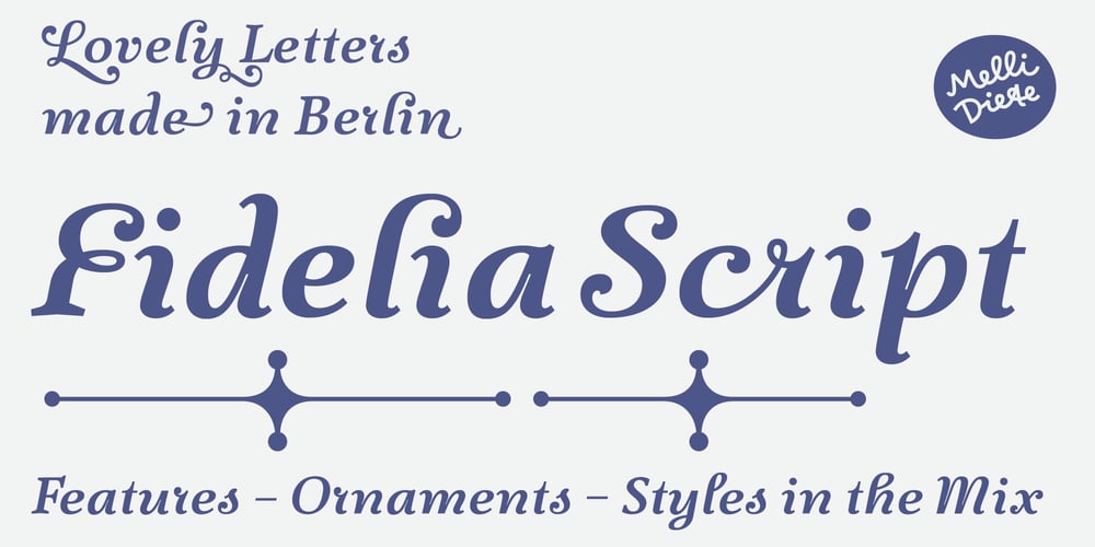 Fidelia Script font