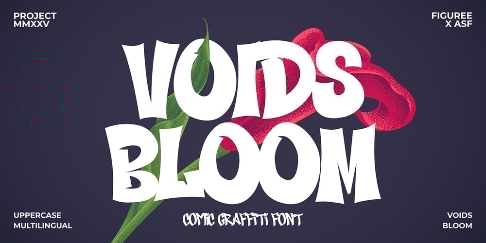 Voids Bloom font