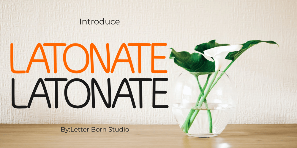 Latonate font