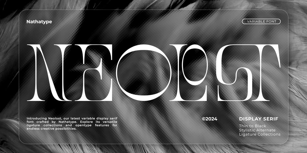 Neolost font