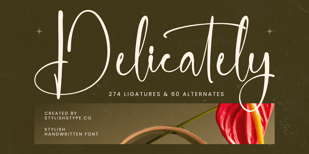 Delicately font