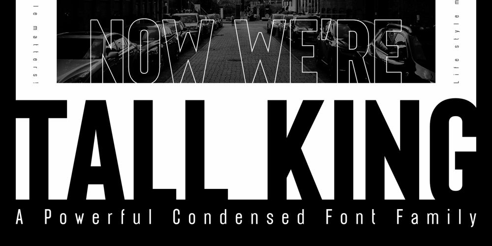 Tall King font