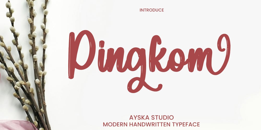 Pingkom font
