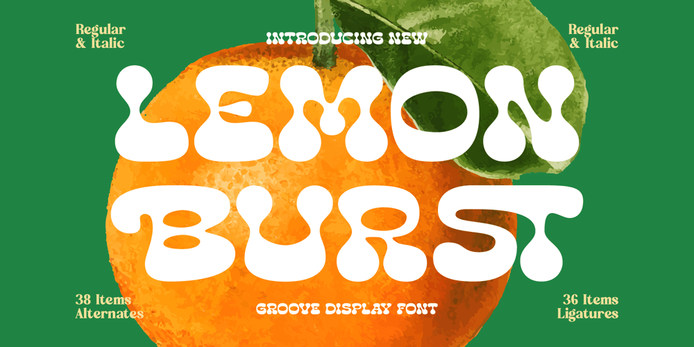 Lemon Burst font