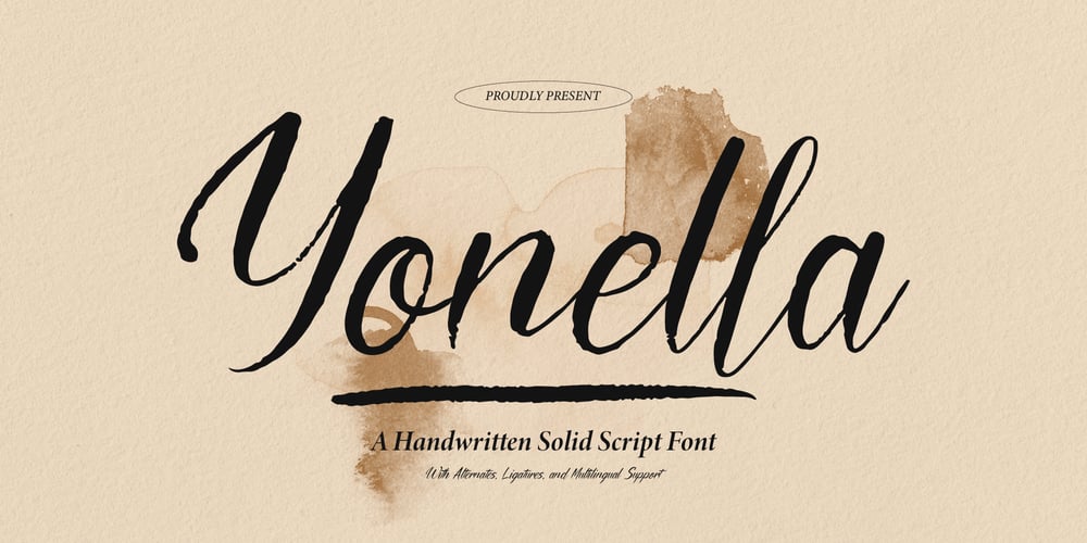 Yonella font
