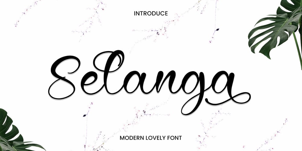 Selanga font