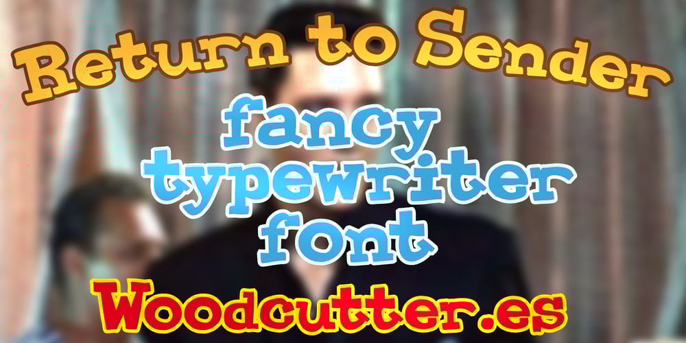 Return to Sender font