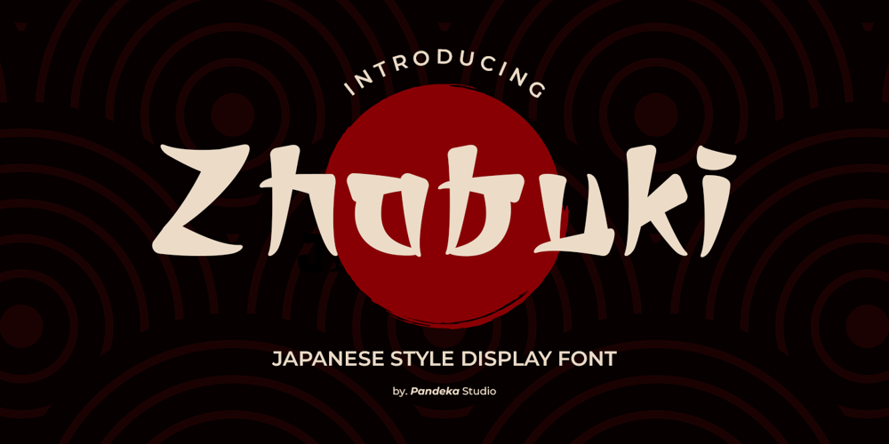 Zhabuki font
