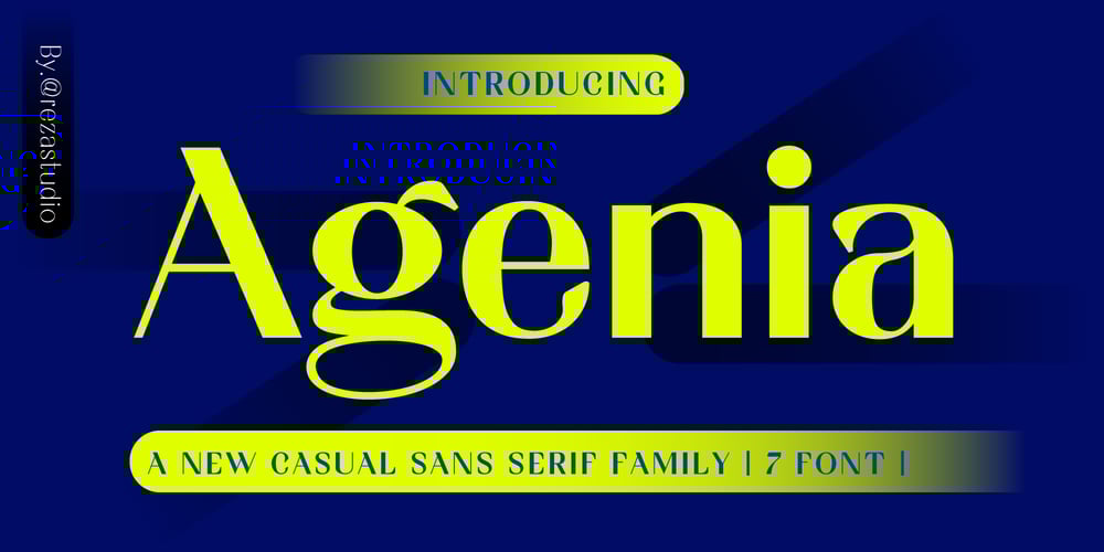 Agenia font