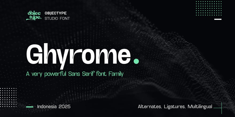 Ghyrome font