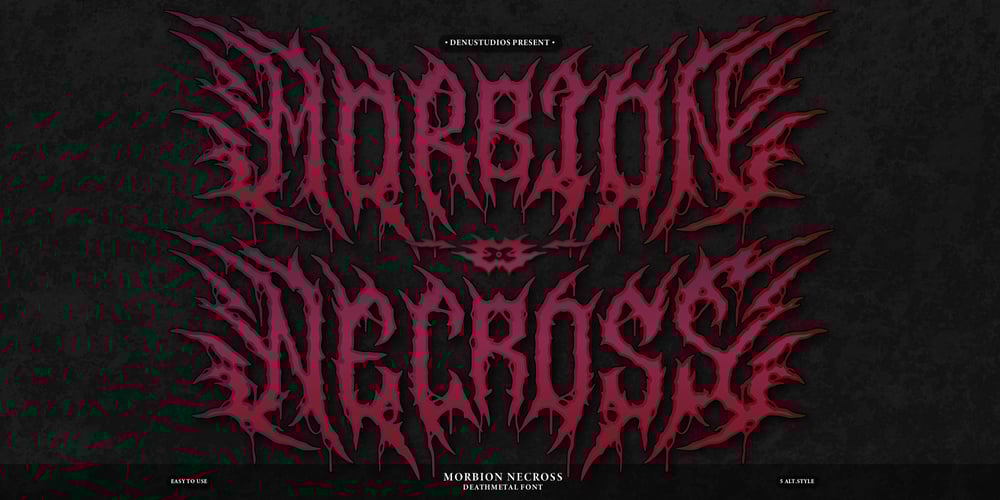 Morbion Necross font