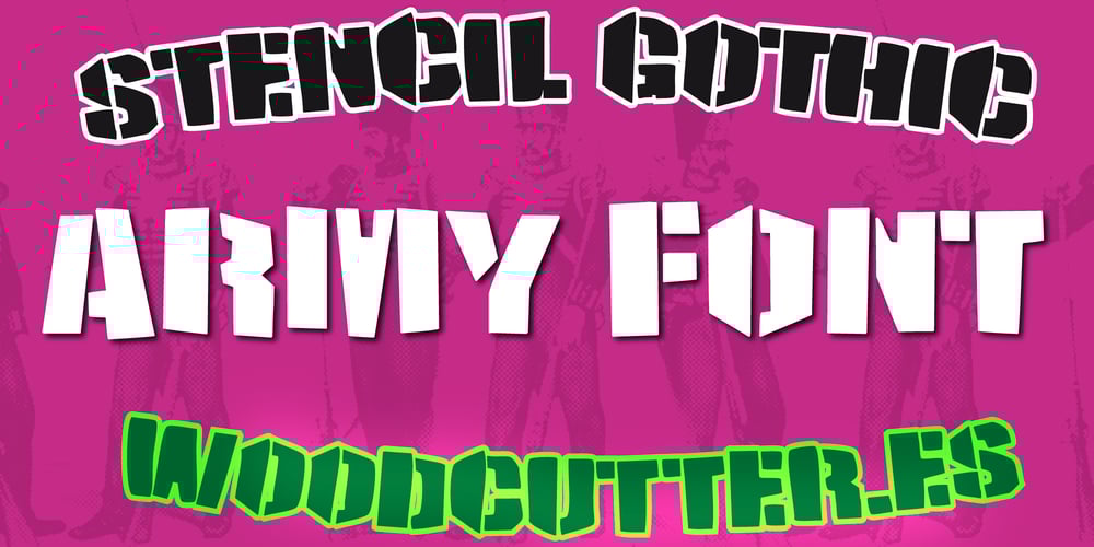 Stencil Gothic font