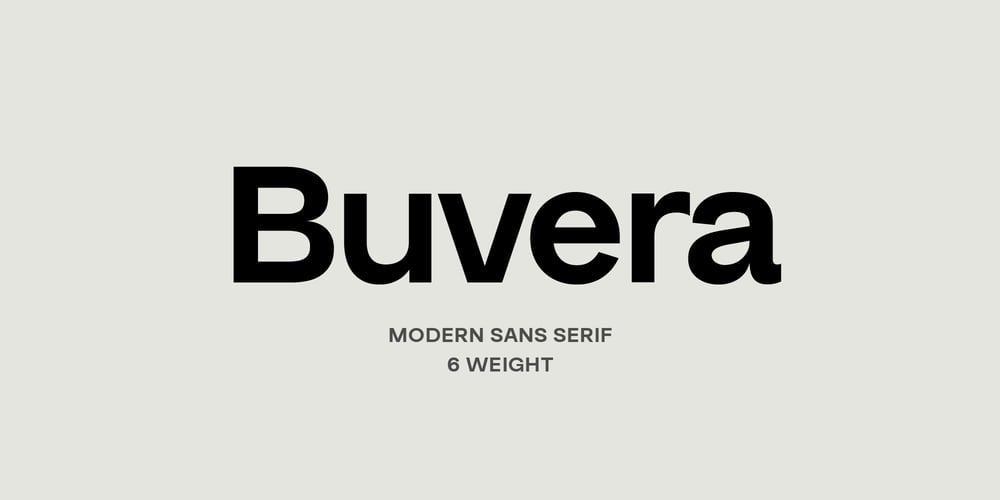 Buvera font
